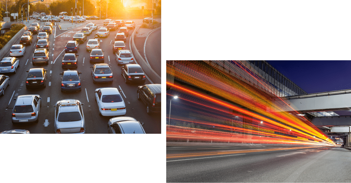 congestion vs no congestion