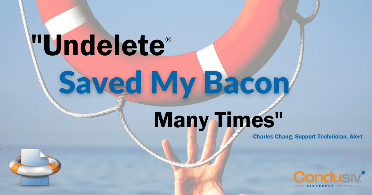Undelete saves your bacon