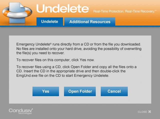 Undelete-Server-Install-recover-lost-file-now-run-emergency-undelete