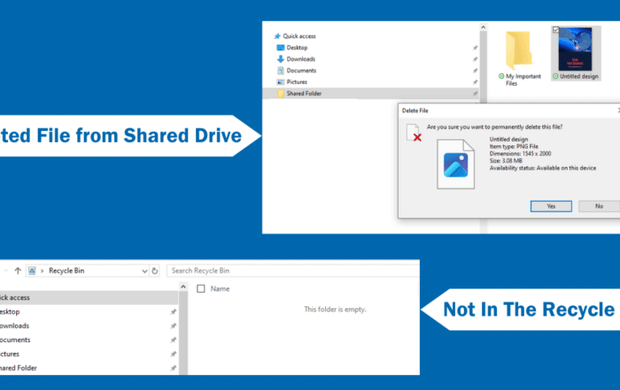 Deleted File from Shared Drive Not in the Recycle Bin
